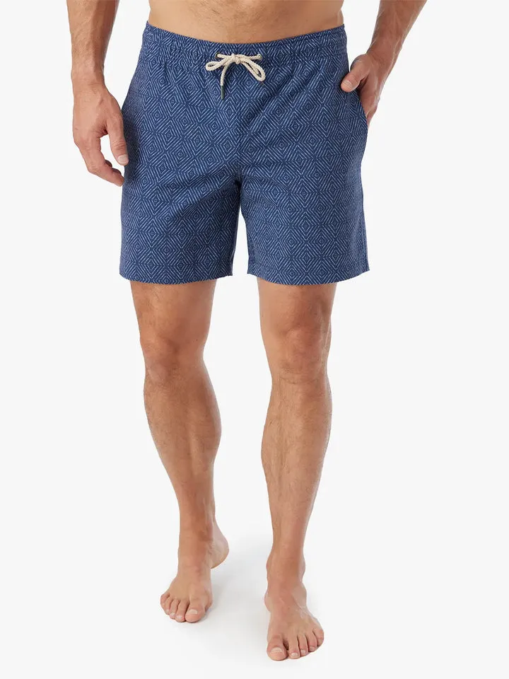 Thermal Regulating Fabric Bayberry Trunk - Navy Shibori