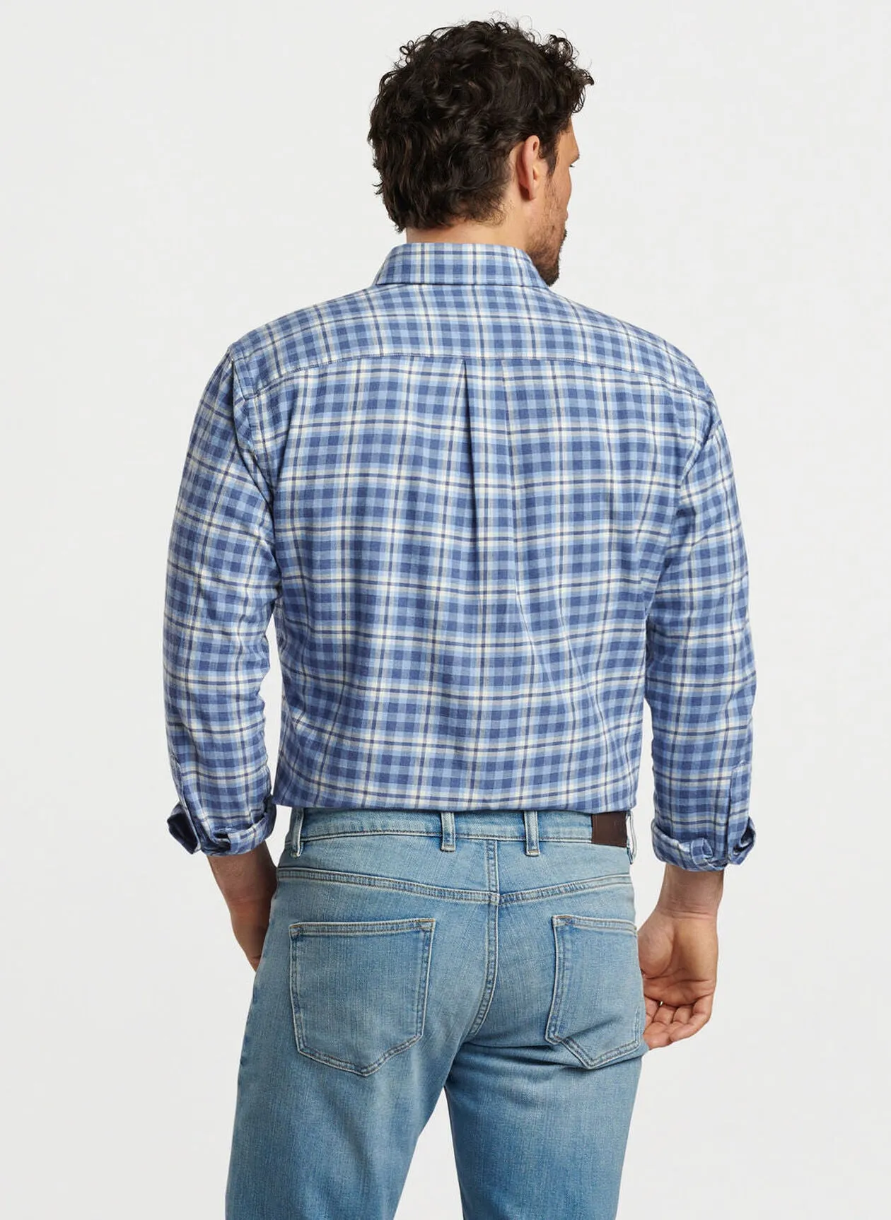 Gander Cotton Sport Shirt - Ocean Blue Design Soul