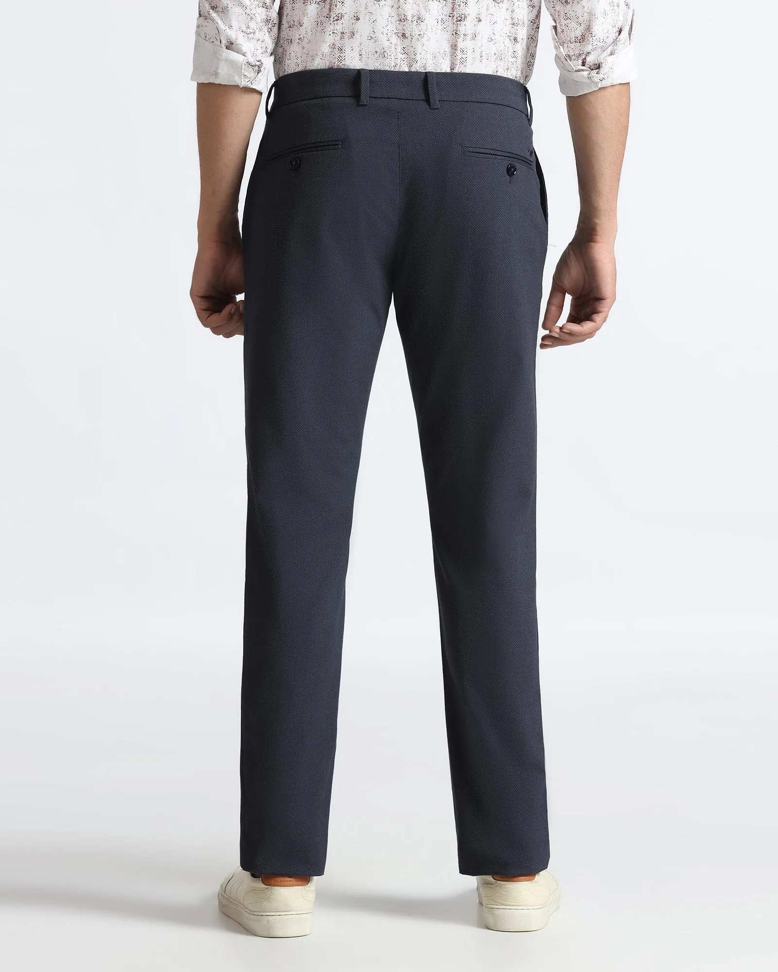 Blue Textured Khakis - Harry Work Flex