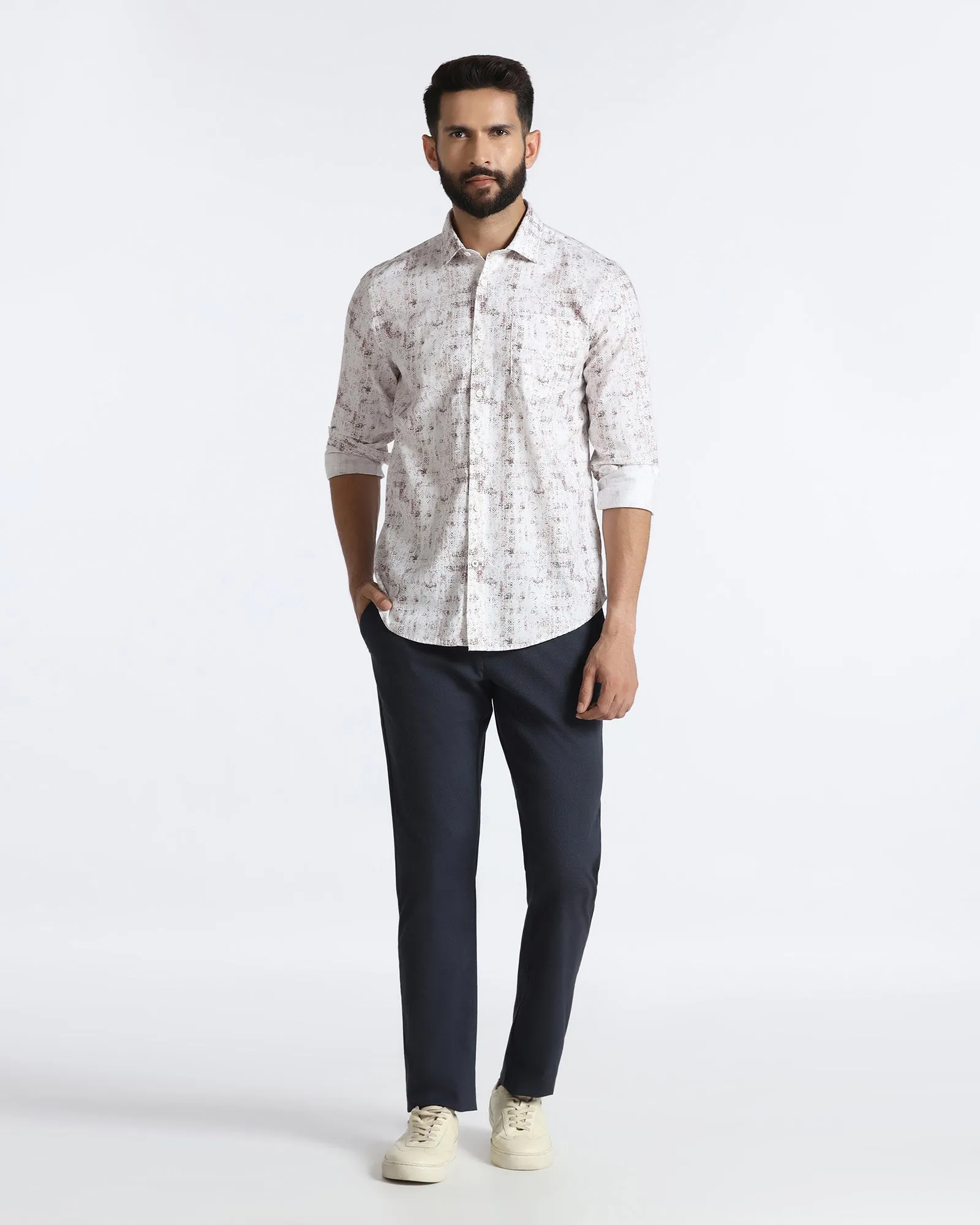 Blue Textured Khakis - Harry QuickReleaseClosures Soft Lines