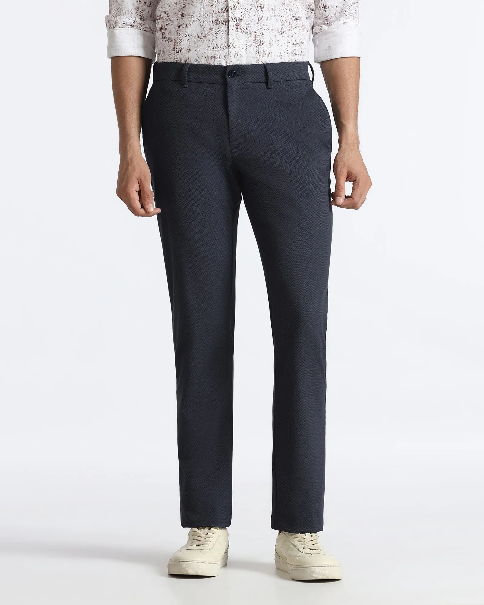 QuickReleaseClosures Blue Textured Khakis - Harry