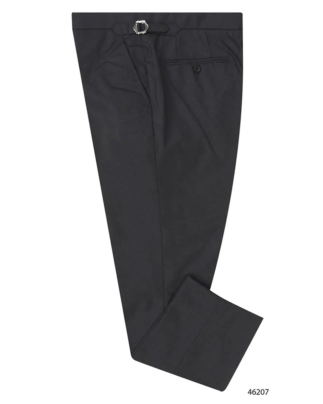 Raw edge Drago Mid Grey Wool Super 160s Dress Pant