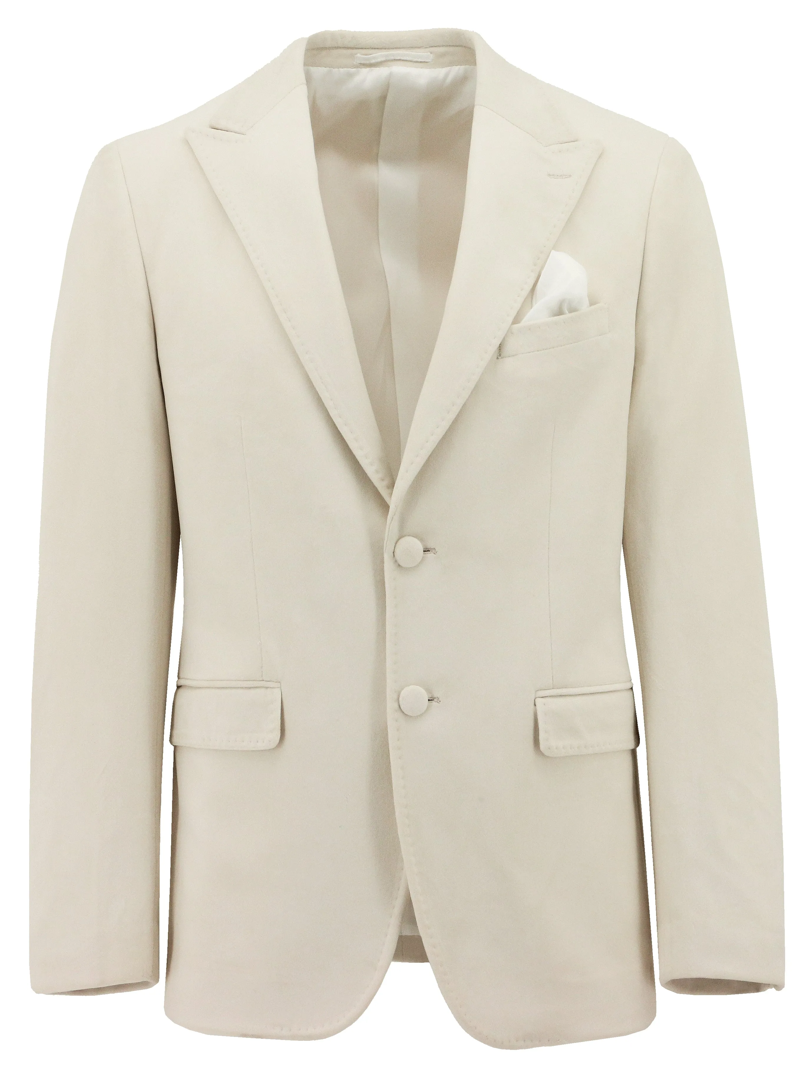 Turin Ivory Sports Jacket OdorControl Treatment Reinforced Stress Points