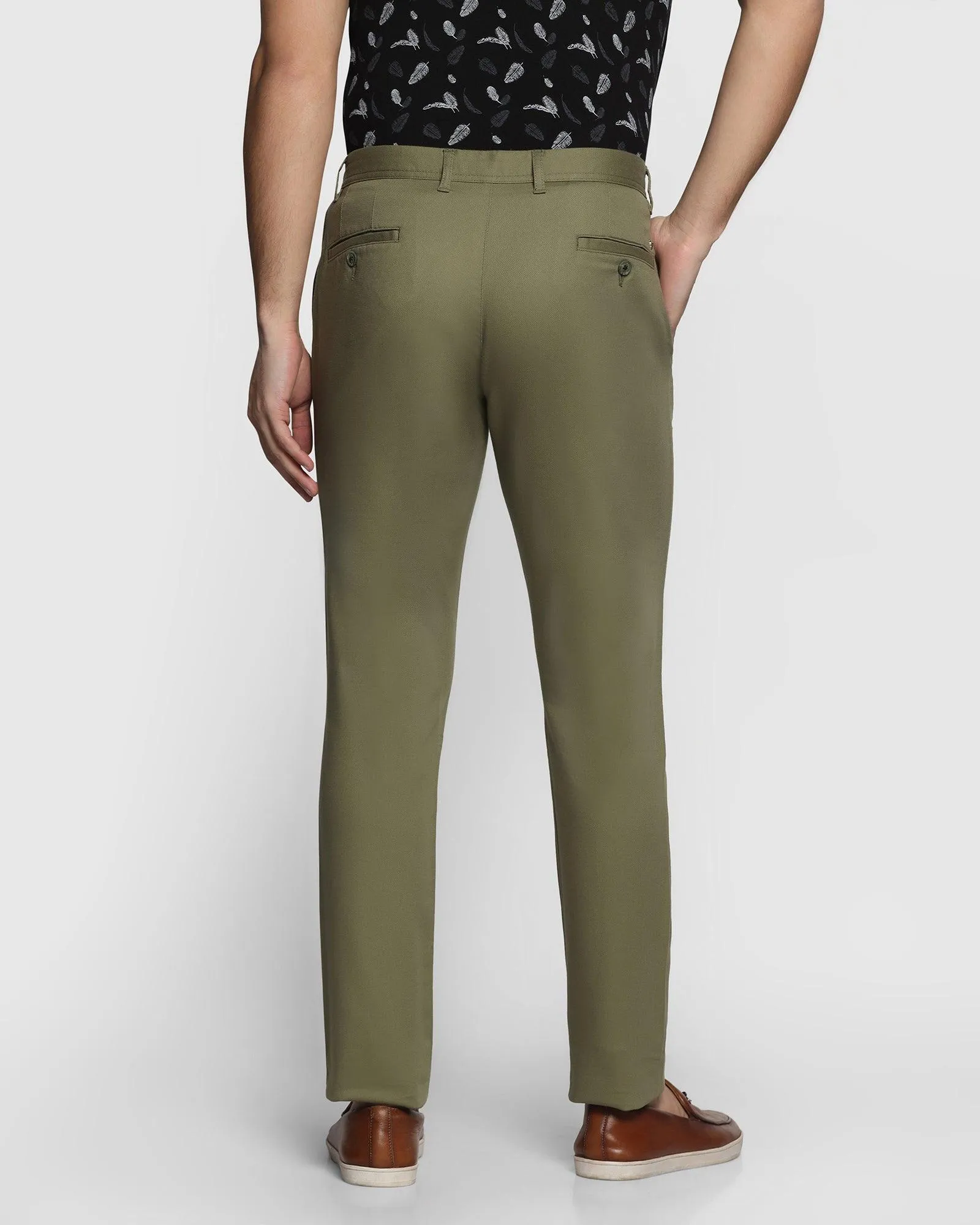 Slim Fit B-91 Casual Olive Textured Khakis - Altos RipstopFabric
