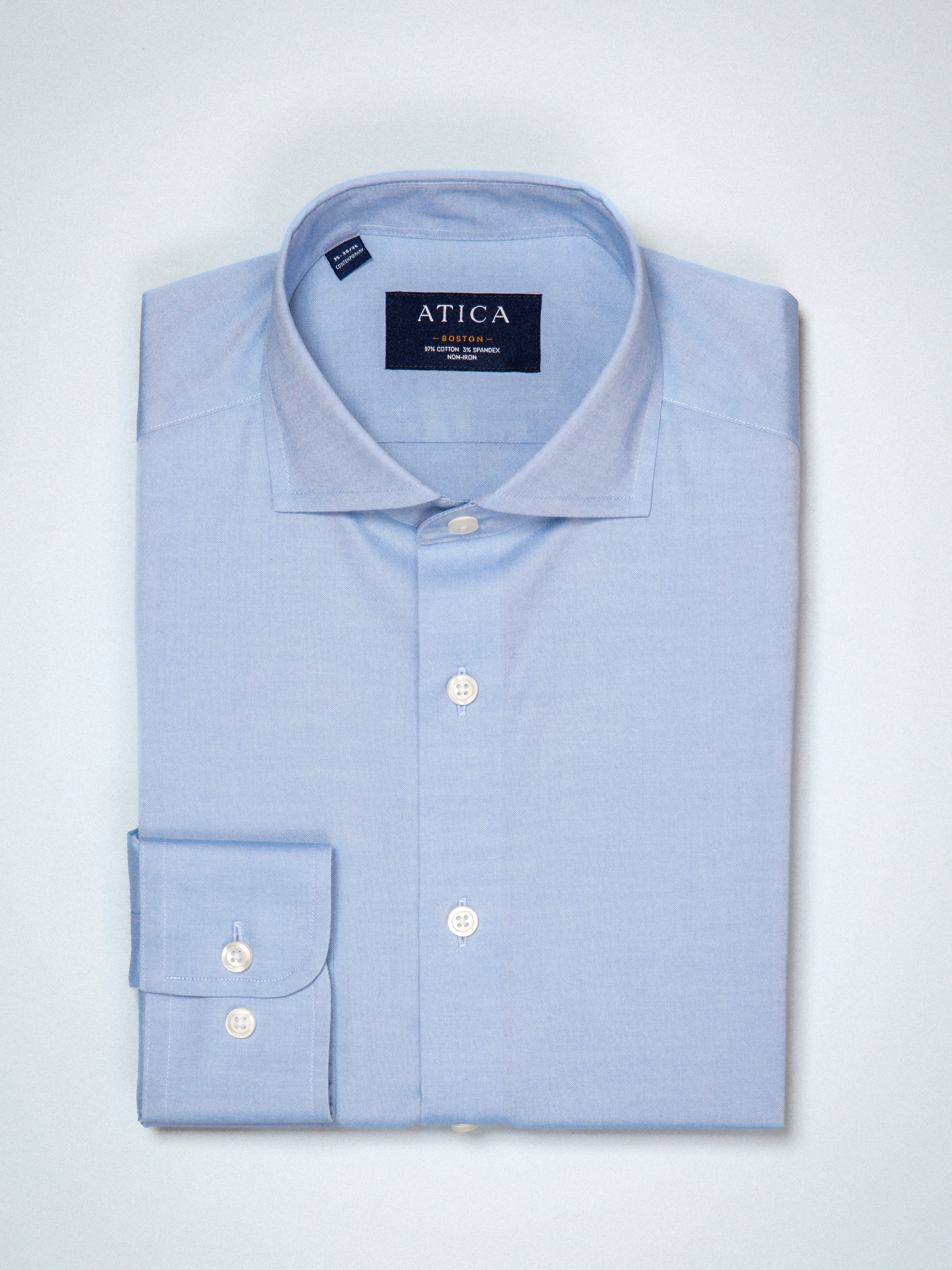 Brunch Outfit Wardrobe Staple Boston Blue Pinpoint Shirt