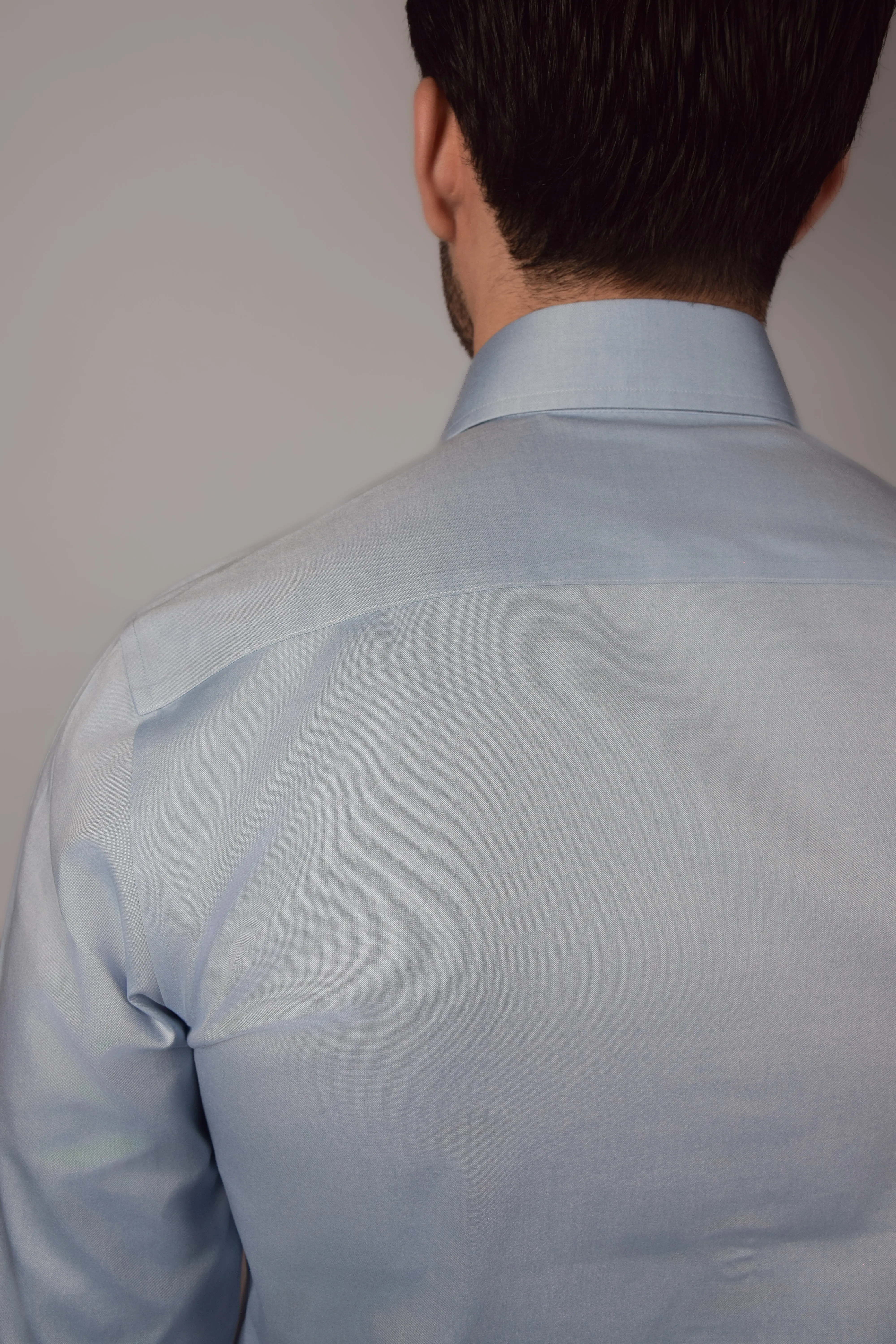 Boston Blue Pinpoint Shirt Bold colors