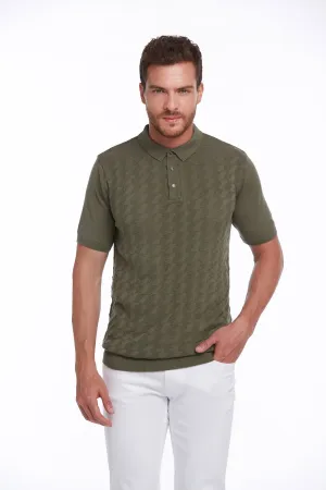 Active Wear Breathable Polo Regular Fit Light Khaki Cotton Blend Polo T-Shirt