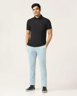 Adaptable Fit TechPro Slim Fit B-91 Casual Ice Blue Solid Khakis - Ziea