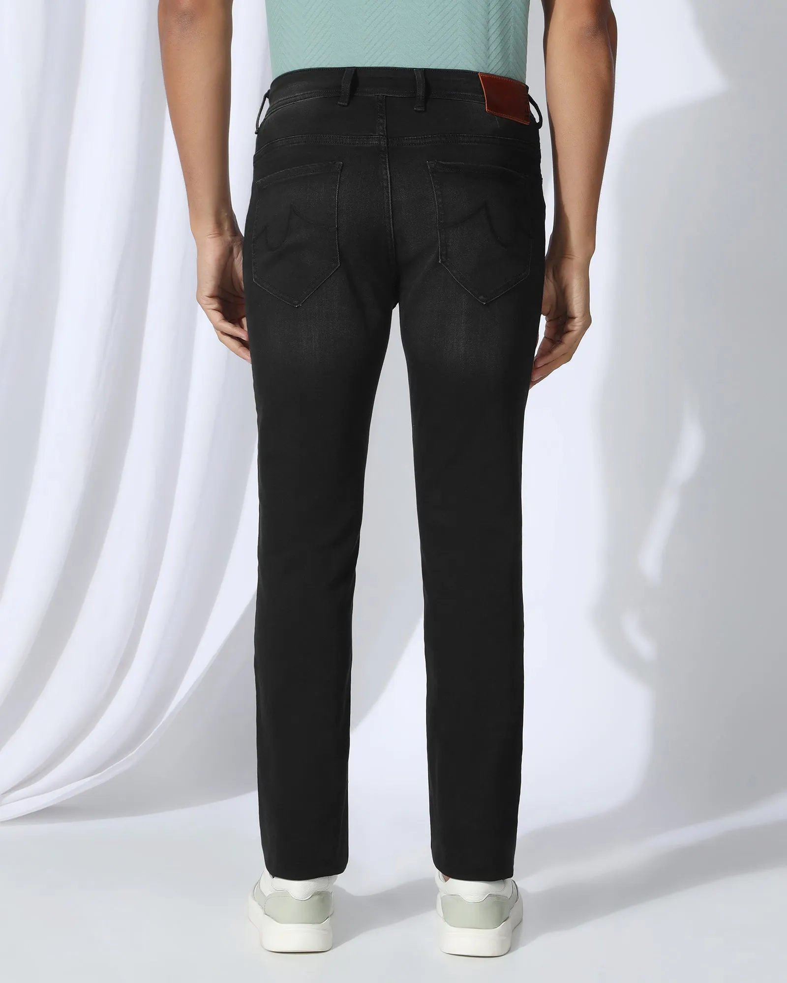 Superflex Slim Yonk Fit Black Jeans - Ambros Quality Wear Active Ready