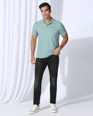 Multi Pocket Design Neutral Style Superflex Slim Yonk Fit Black Jeans - Ambros