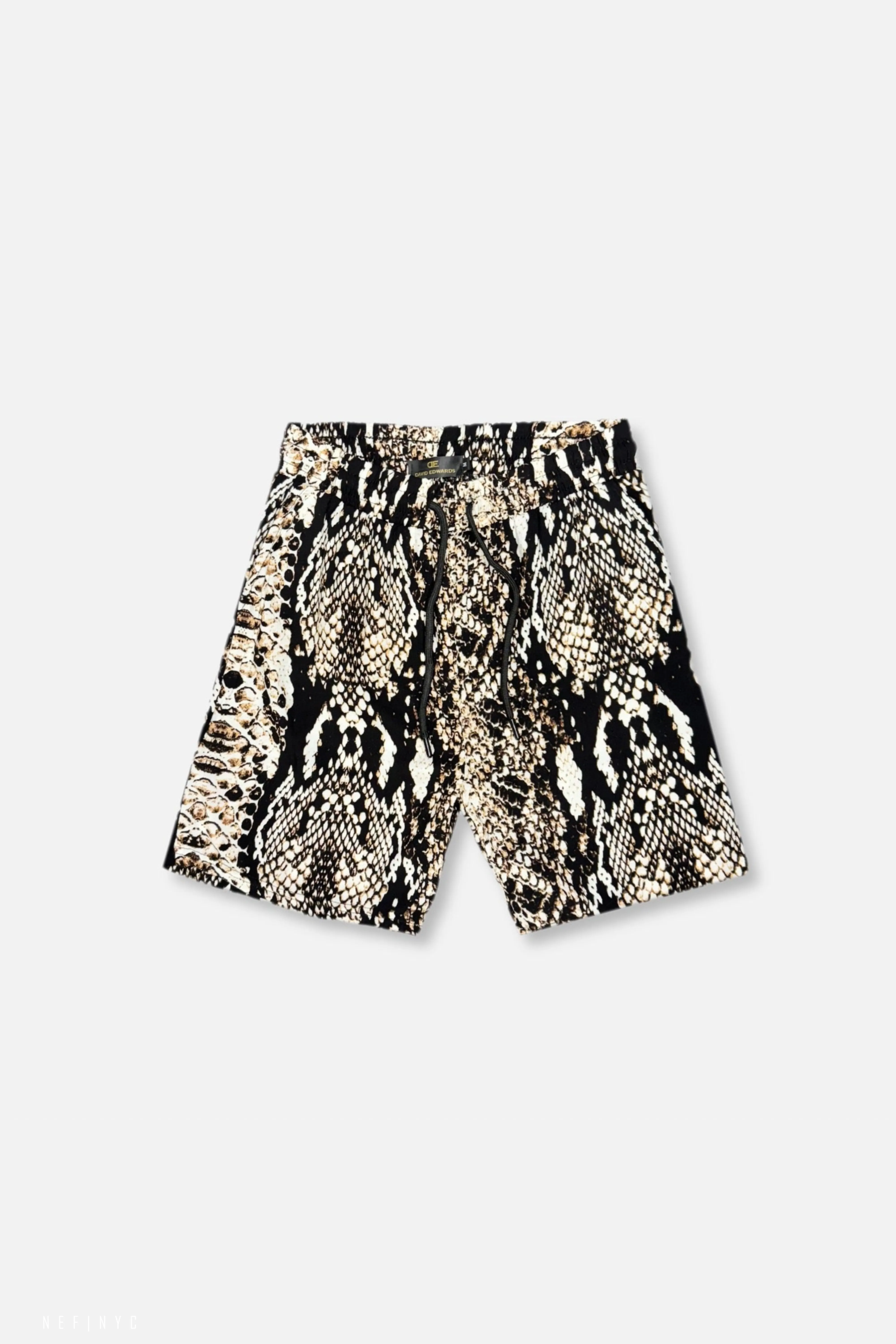 spandex blend Versatile Shorts Python Tropical Drawstring Shorts