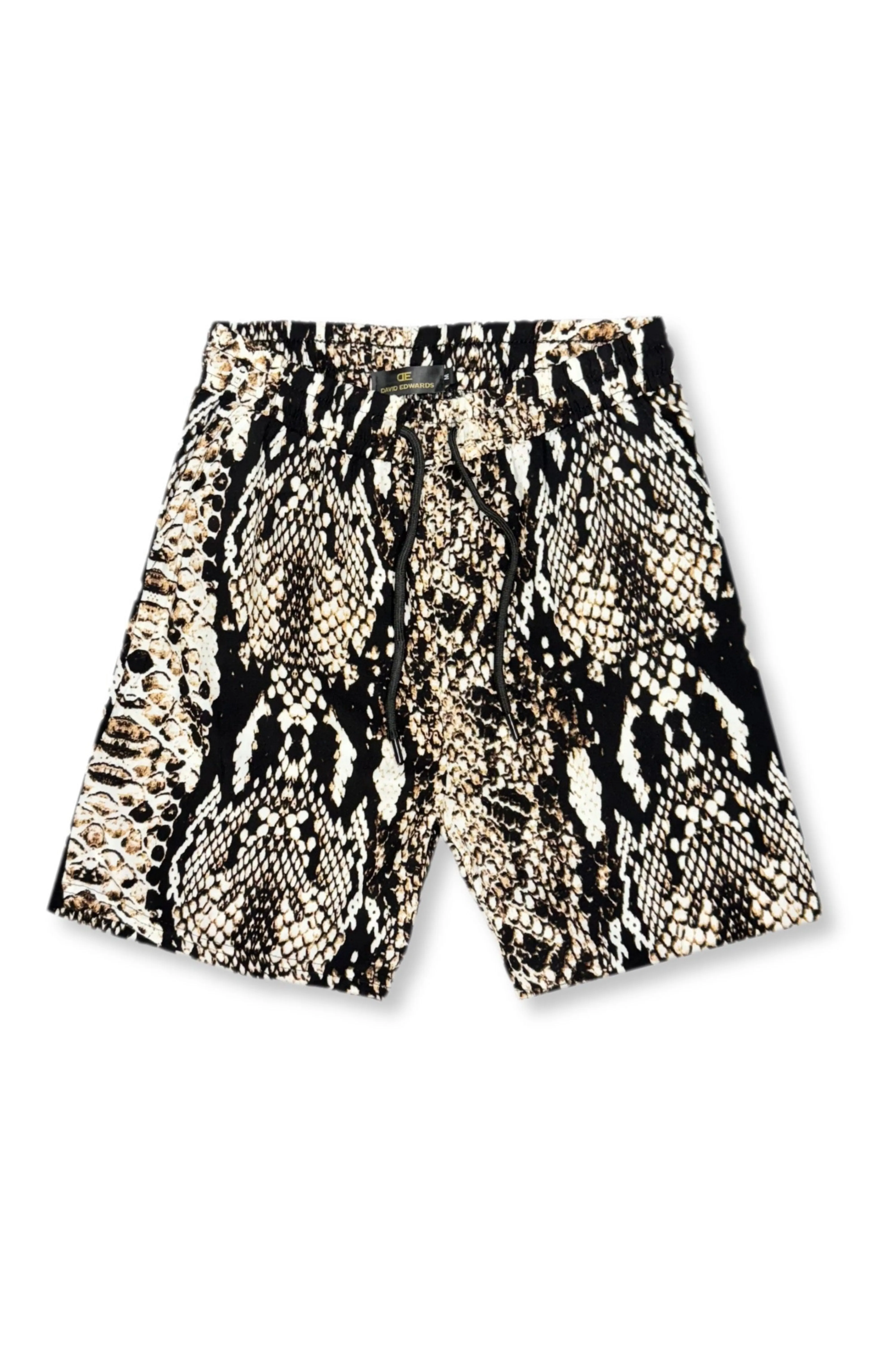 Python Tropical Drawstring Shorts Chill Mood