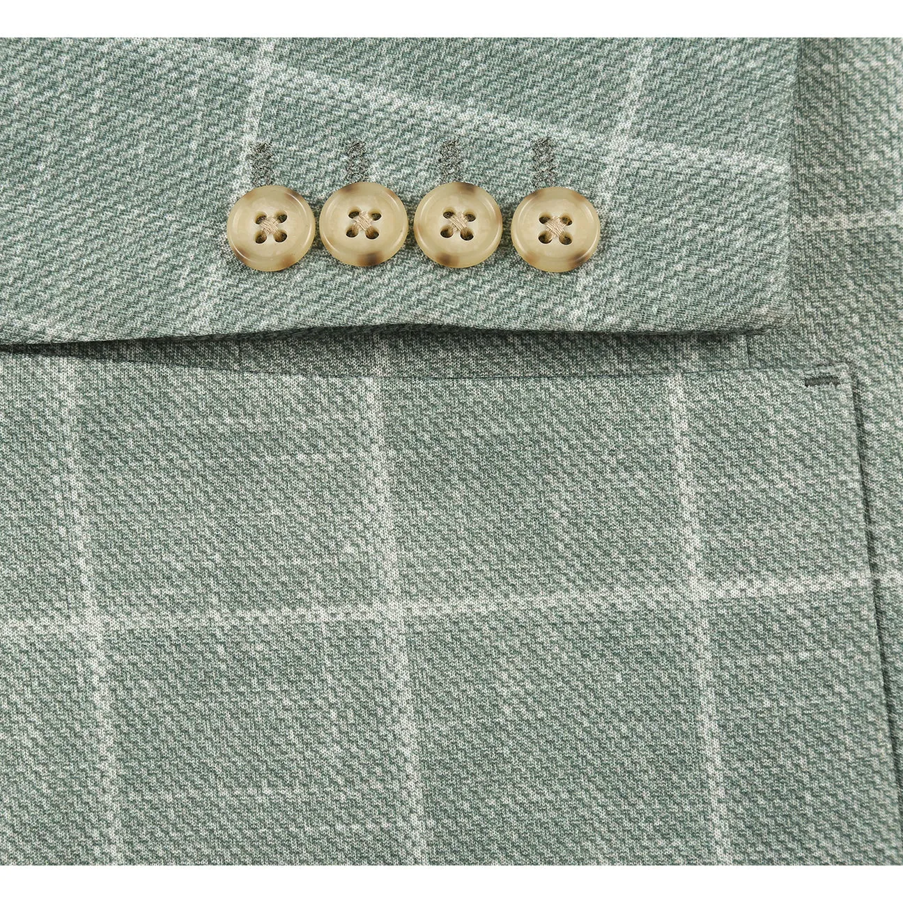 WaterRepellent Finish heavy duty fabric Pellagio Men's Half Canvas Blazer Green PS25-5