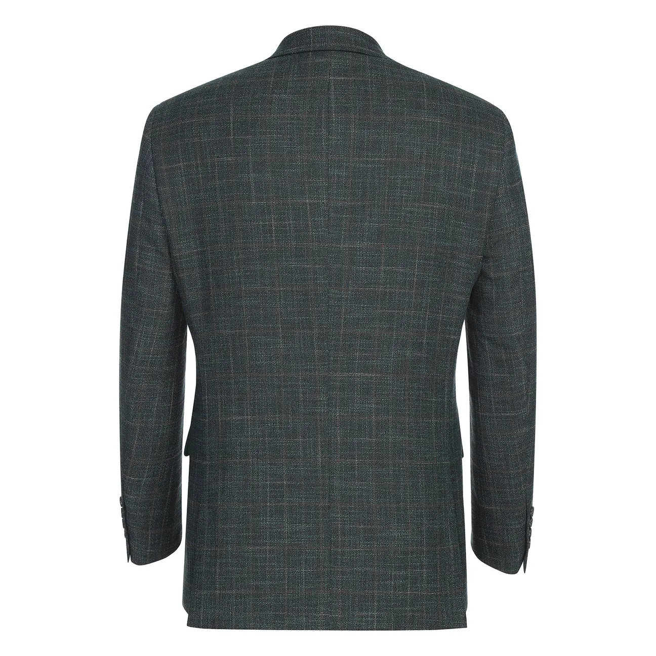 Ventilated Back Strong Zip Alessandro Vitello by Renoir New Slim Fit Blazer Green 294-48