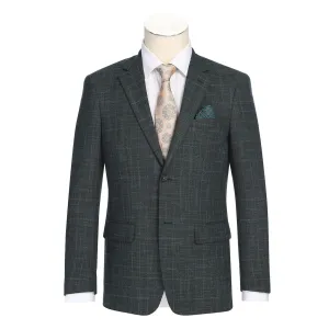 Alessandro Vitello by Renoir New Slim Fit Blazer Green 294-48 Heat Tech Fabric Dry Fast
