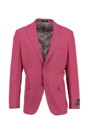 LightweightConstruction Breathable Material Tiglio Luxe Raspberry Hopsack Dolcetto Modern Fit, Pure Wool Jacket TL107399