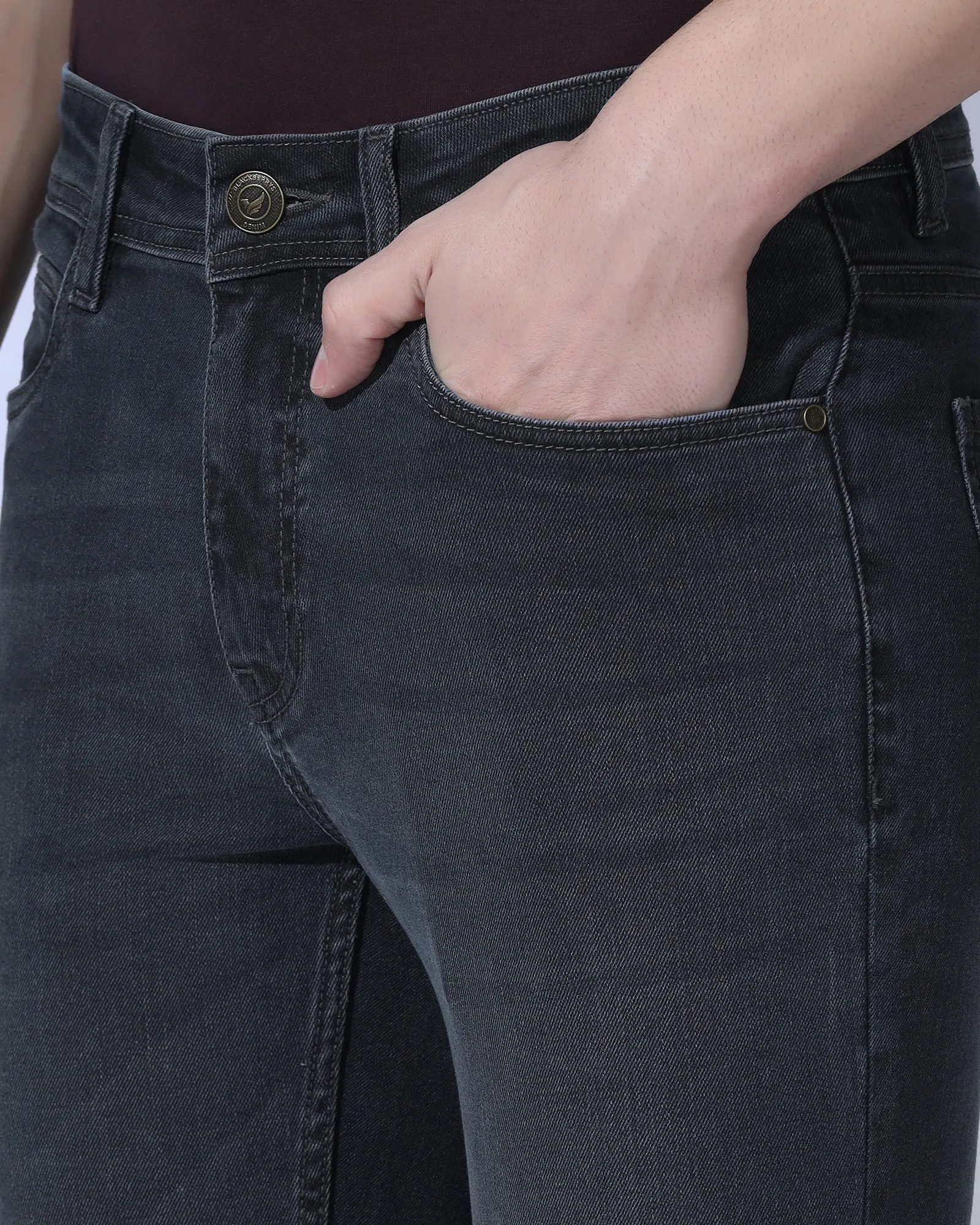 Contemporary Vibe Casual Edge Superflex Slim Yonk Fit Black Jeans - Kyla