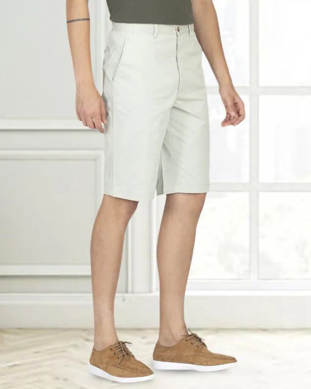 Genoa Pale Green Shorts Comfy Wardrobe Simple Style