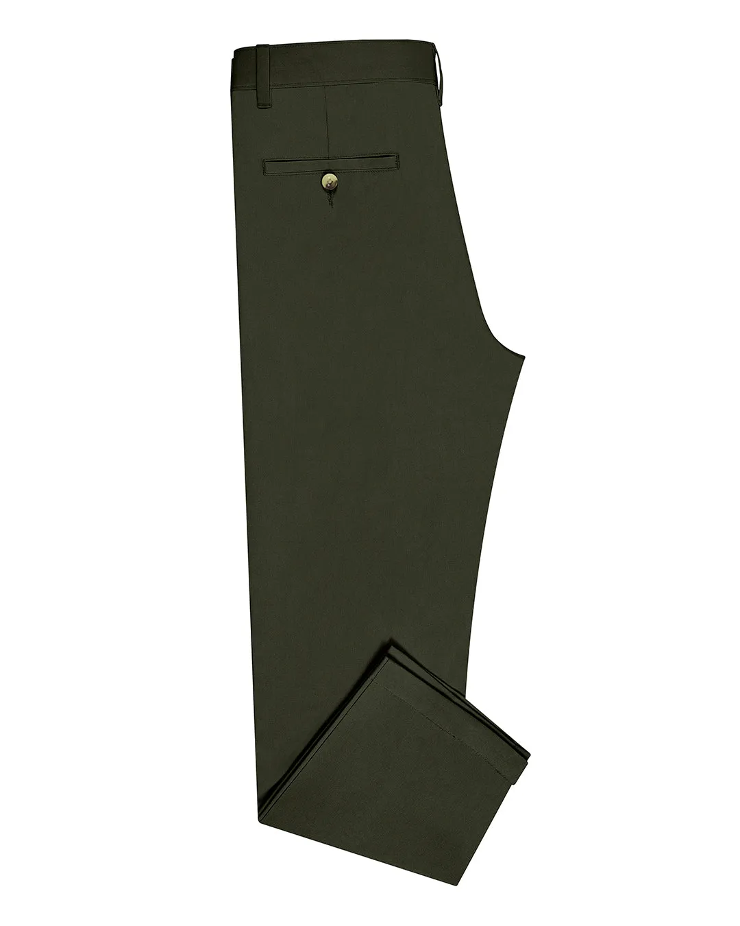 Genoa Chino Pant Olive Green Cozy Material Relax Fit Wear