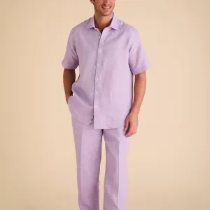 Timeless Cardigan Inserch SS Linen Shirt SS717-00119 Lavender