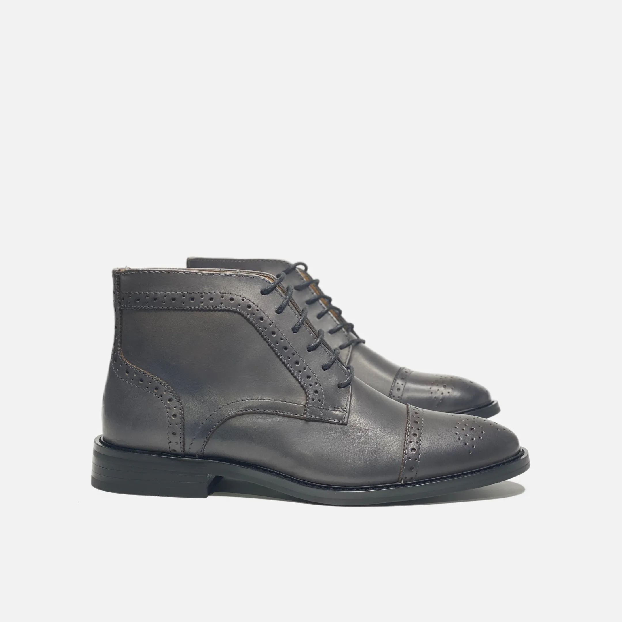 Resistant to wear Ladle Captoe Ankle Boots