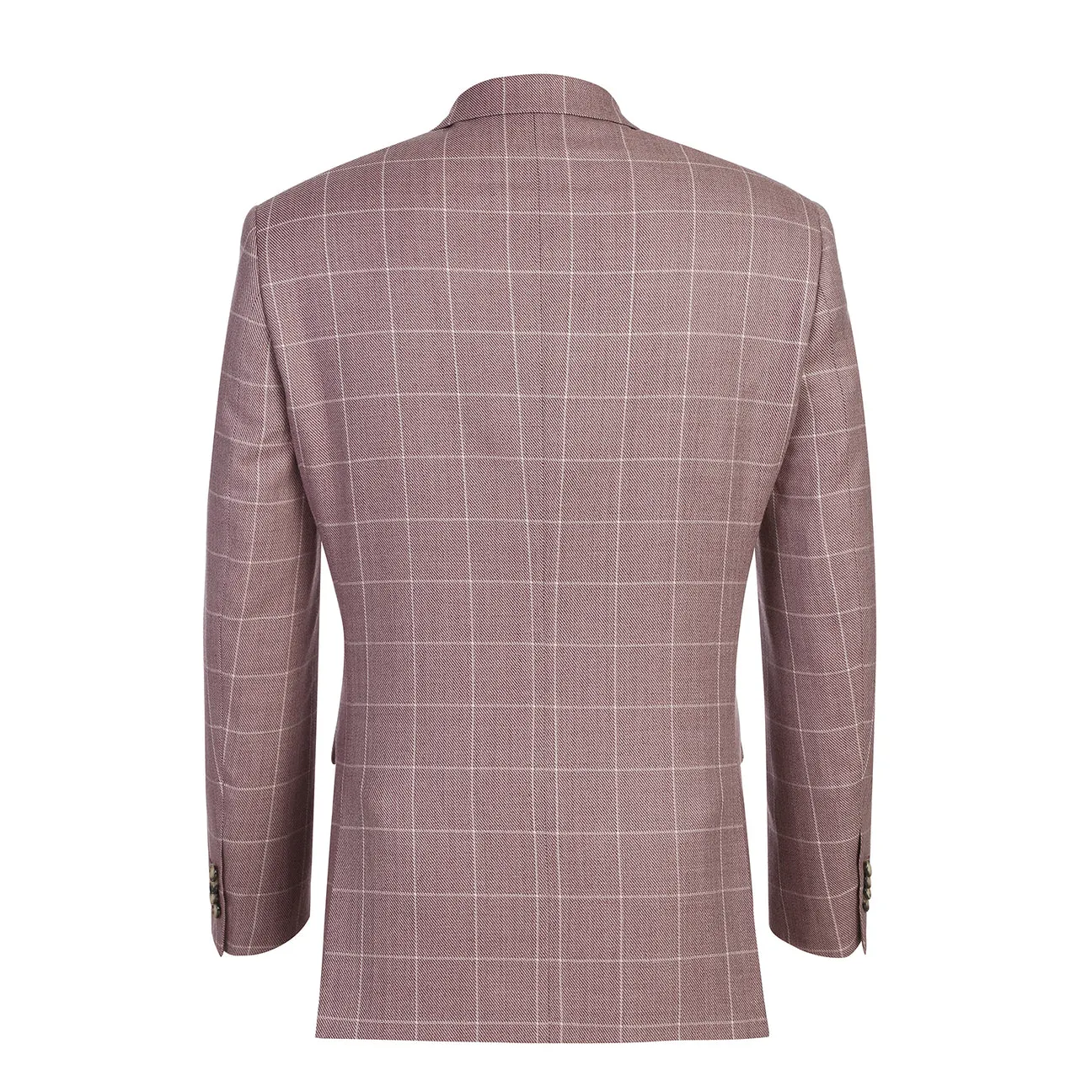 Alessandro Vitello by Renoir New Slim Fit Wool Rose Blazer 565-16 Flexible Articulated Elbows Anti Pilling Texture