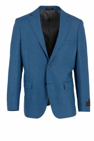 HypoallergenicInnerLayer Tiglio Luxe Teal Dolcetto Modern Fit, Pure Wool Jacket TL3378