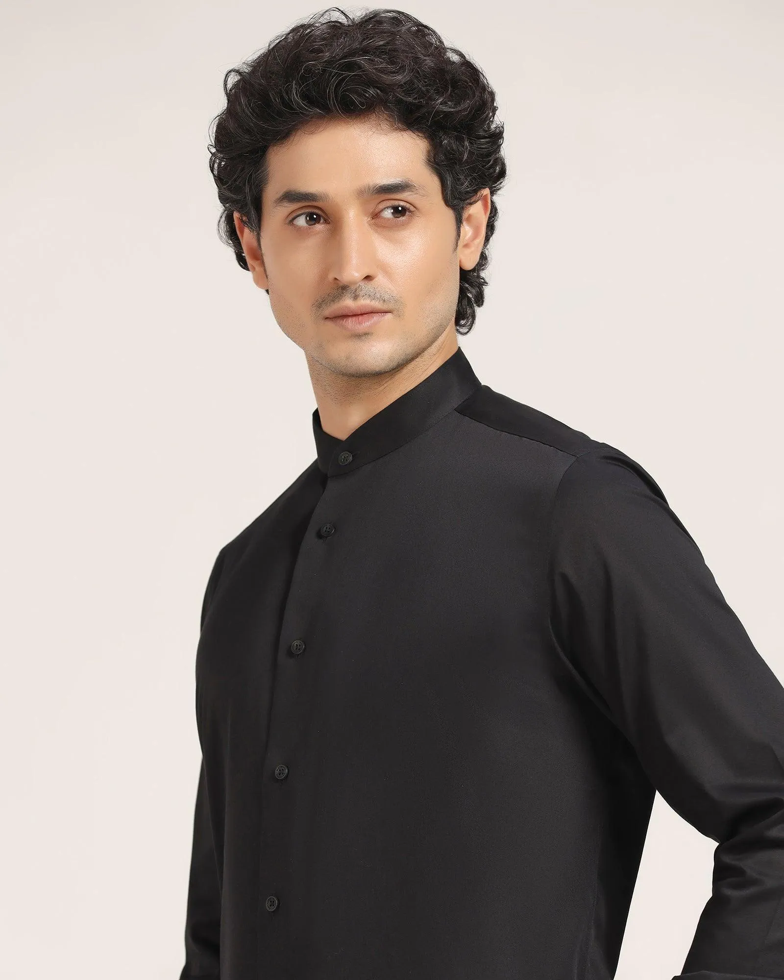 Must Haves Formal Black Solid Shirt - Sailor Rugged Style