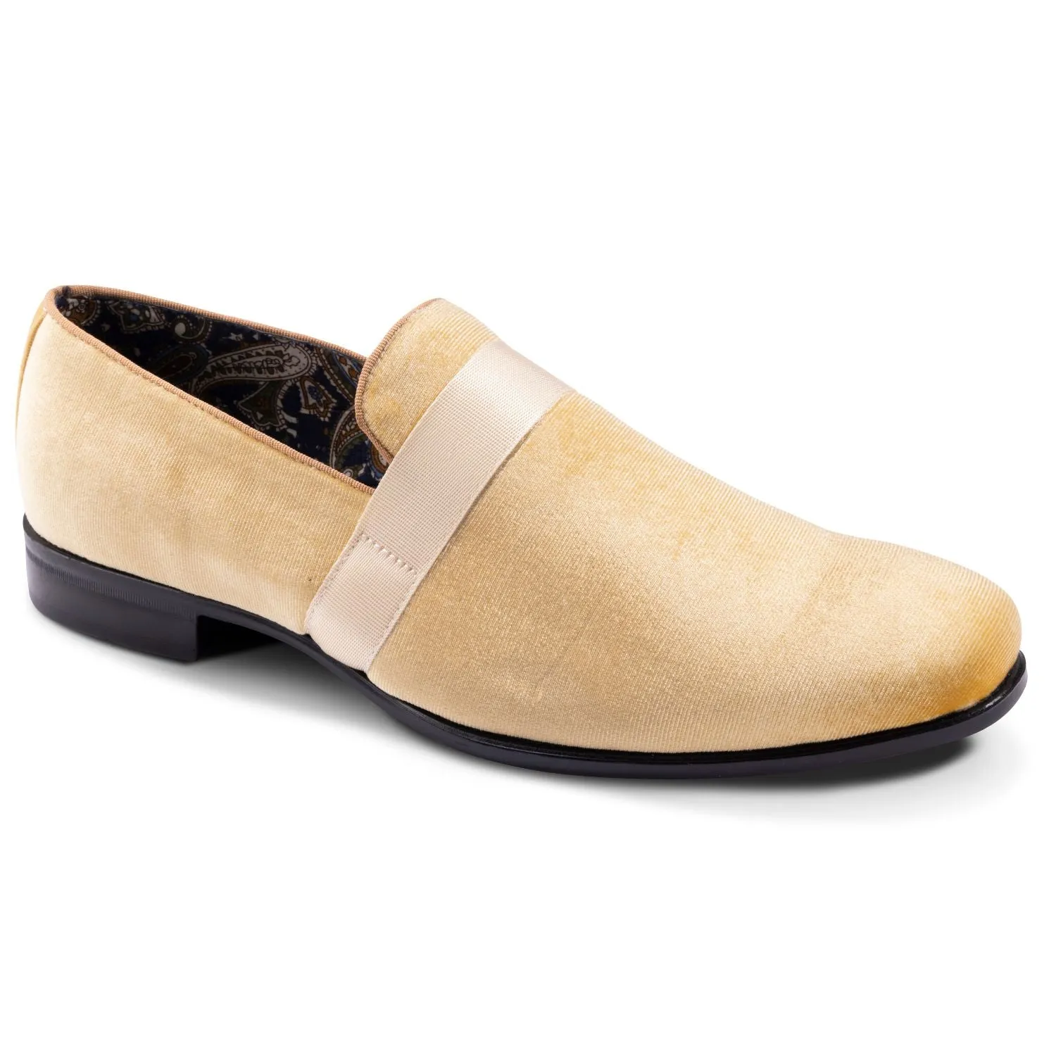 Men's Solid Velvet Canary Fashion Shoes S91 Simple Slip-on Comfort Safe Hold