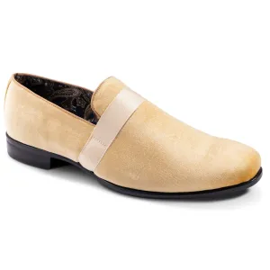 Men's Solid Velvet Canary Fashion Shoes S91 Mid Week Smart Look