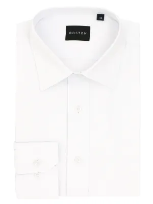 Summer Fashion Eco-friendly Liberty Business White Woven Shirt