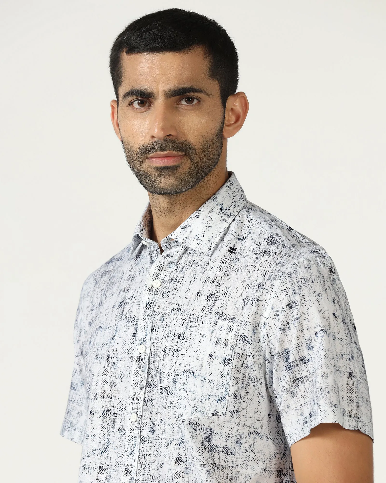 Timeless elegance Eco friendly materials Beetle Half Sleeve Printed Shirt - Howie