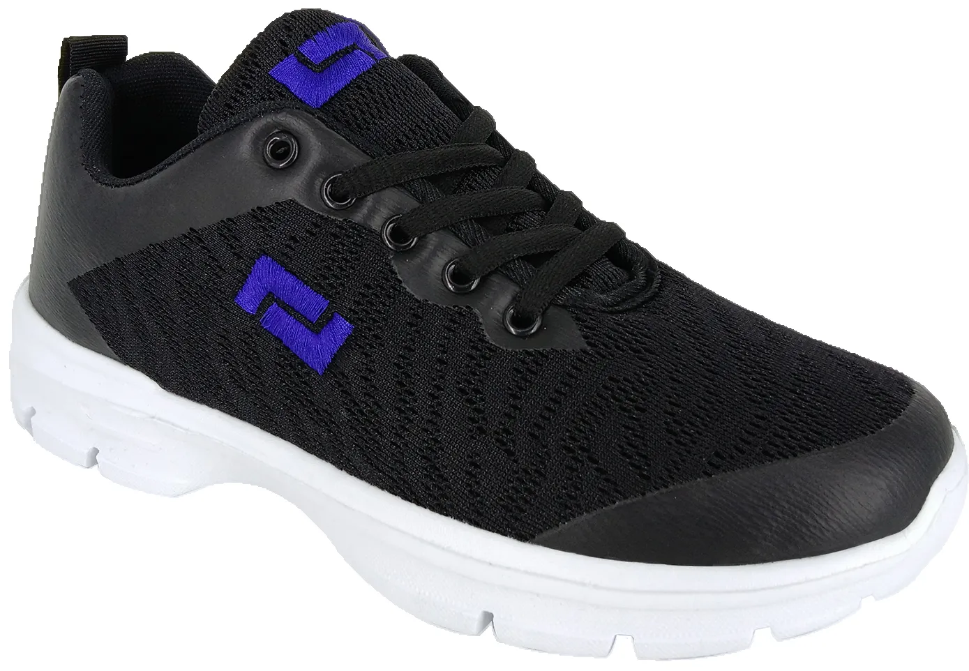 Lounge Style Trail Run PATRIOT Men's Black & White Ultralight Athletic Shoes SP666