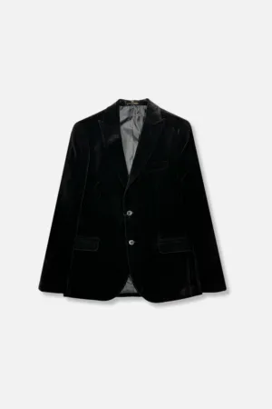 Danmark Velvet Blazer Eco Friendly Dyed Fabric Two Way Zipper