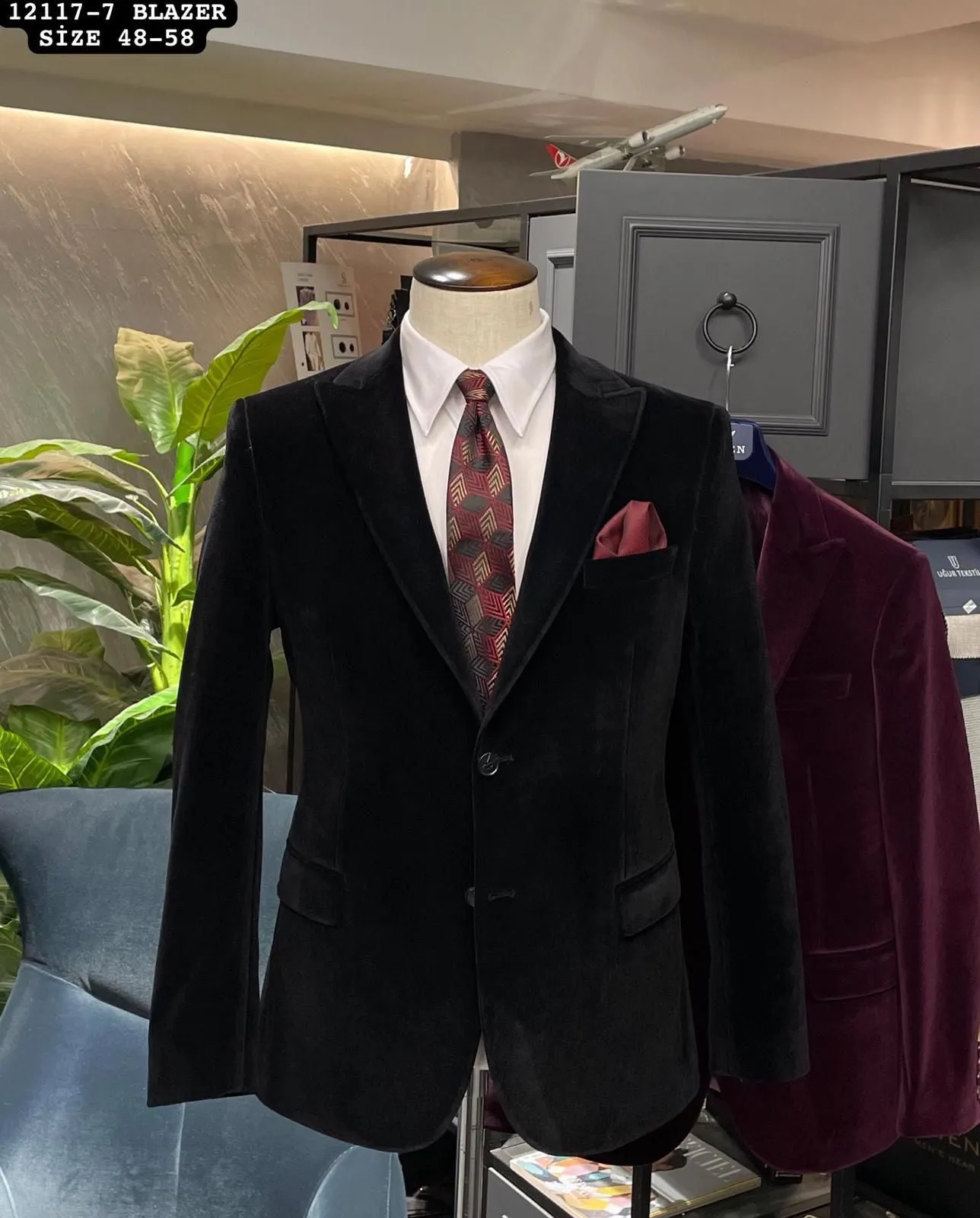 Danmark Velvet Blazer Heat Trapping Layer