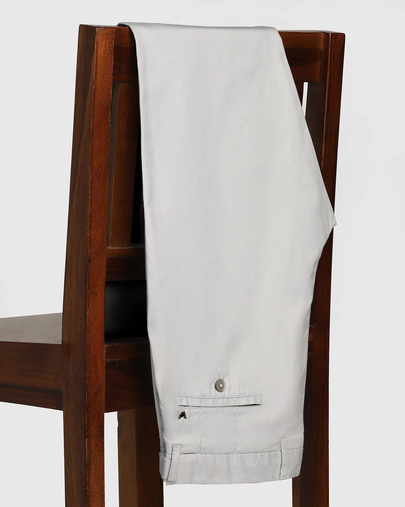 Slim Comfort B-95 Casual Grey Textured Khakis - Jeny Slim Design