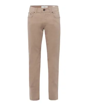 Brax Marathon 4-Seasons Pant in Beige- Cooper 5 Pocket Model Breathable Mesh Panels