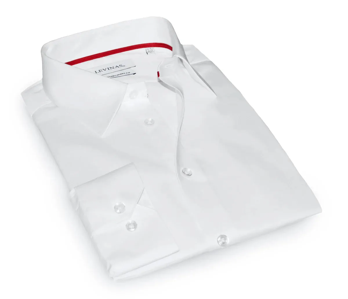 White Business Casual Button-Up Shirt Soft Touch Anniversary Celebration