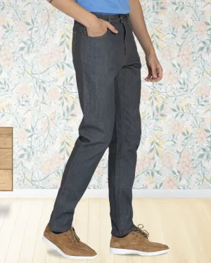 EZS Luxire Selvedge: Grey Jeans Comfy Touch Comfort waistband