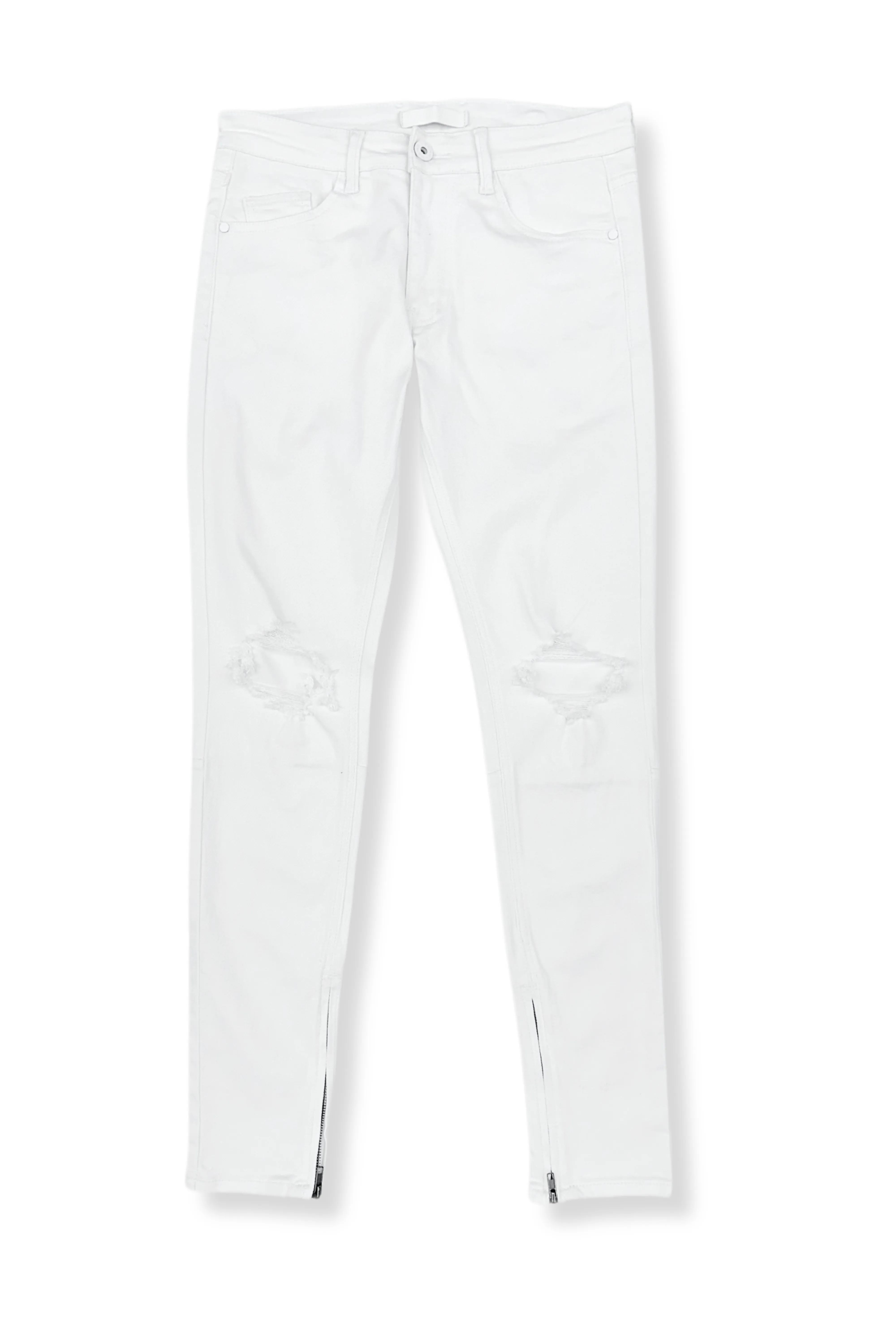 Work Ready Lightweight Textured Kanter Ripped Skinny Jeans