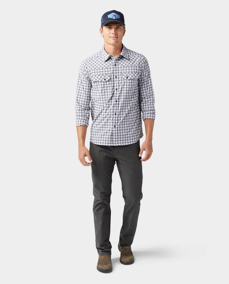 Stio Mens Rivet Canvas Pant in Raven Outdoor Adventure Durable Design