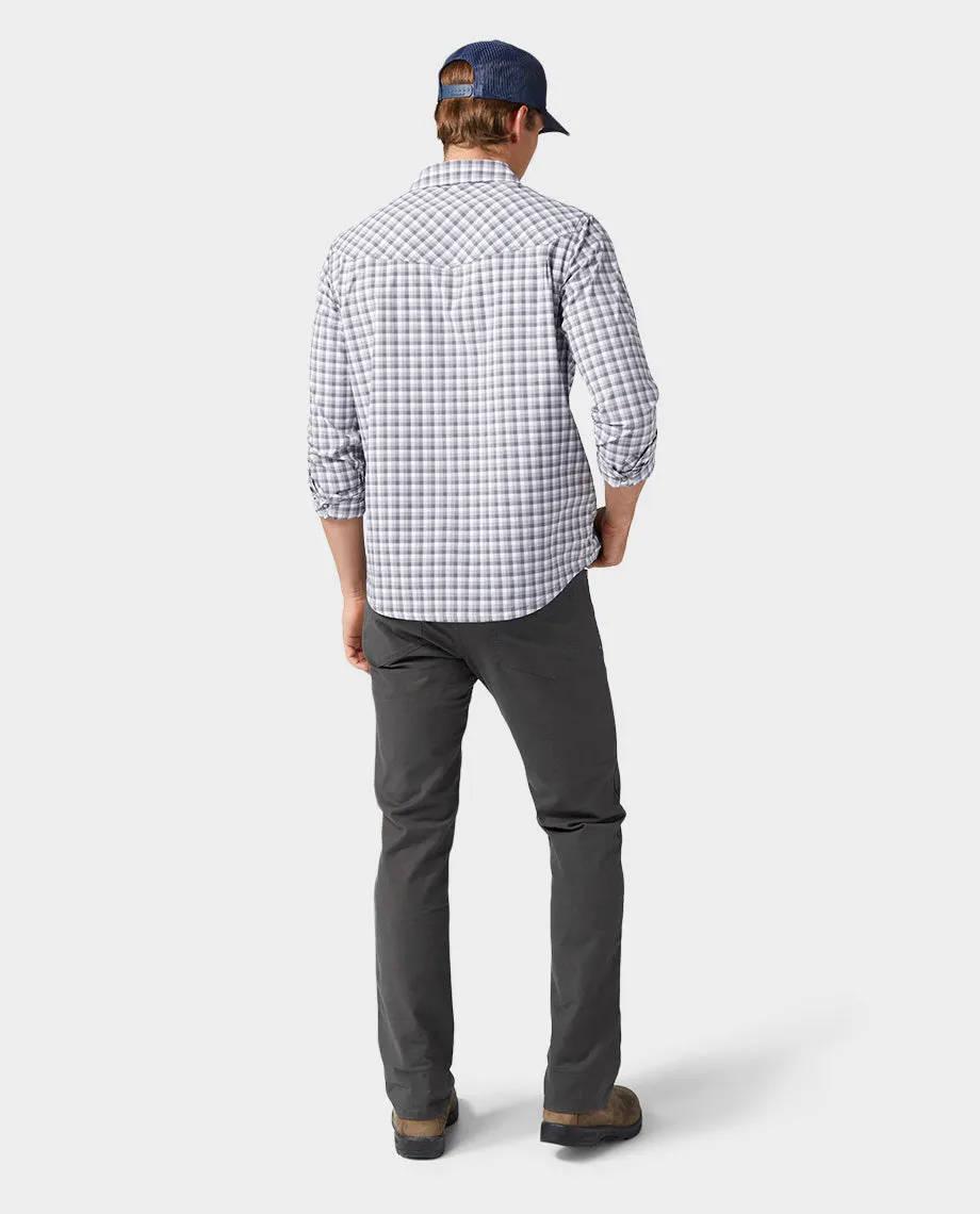 Anti Cling Finish Stio Mens Rivet Canvas Pant in Raven