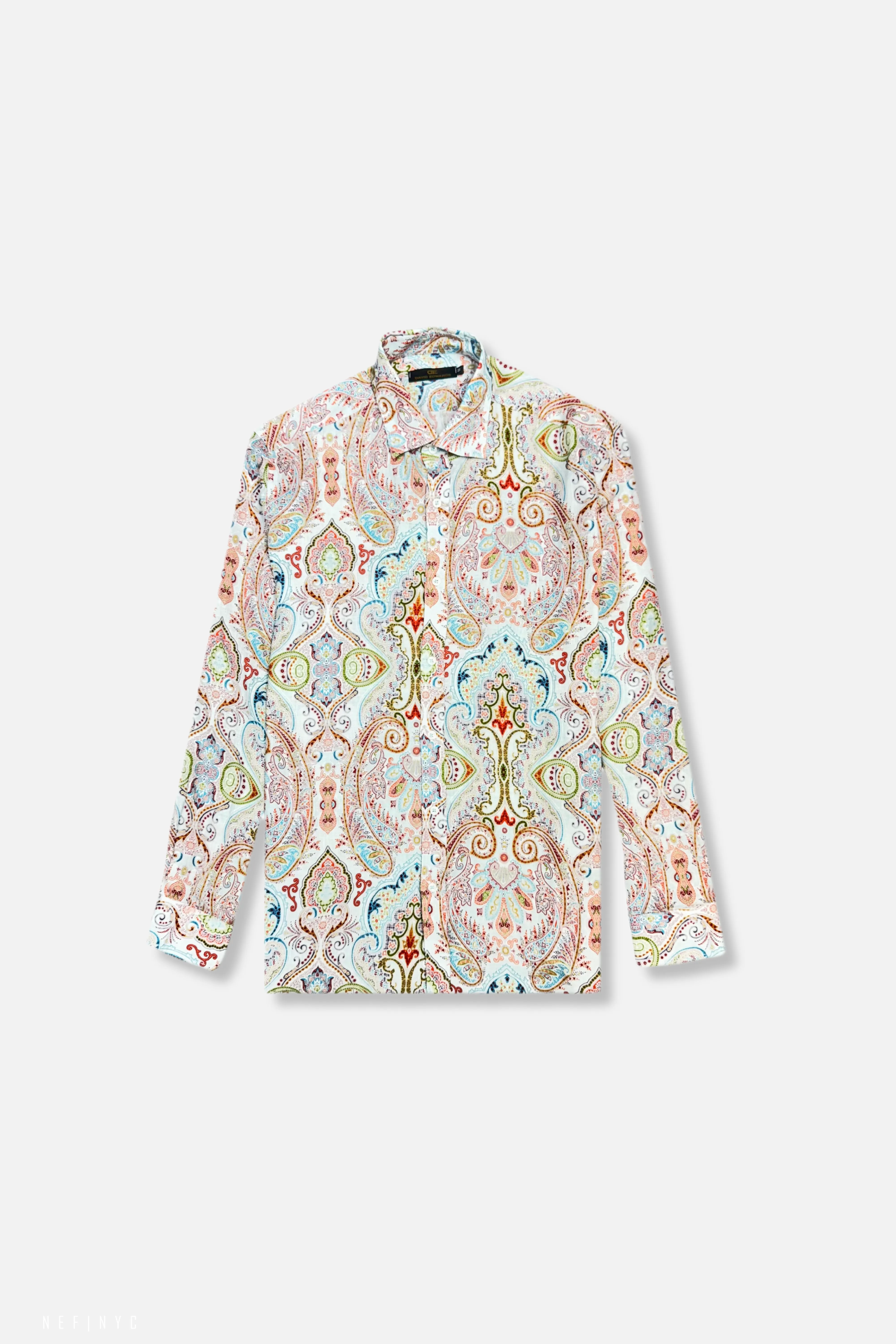 Snow Core Vintage Soul Daman Roll Tab Linen Shirt