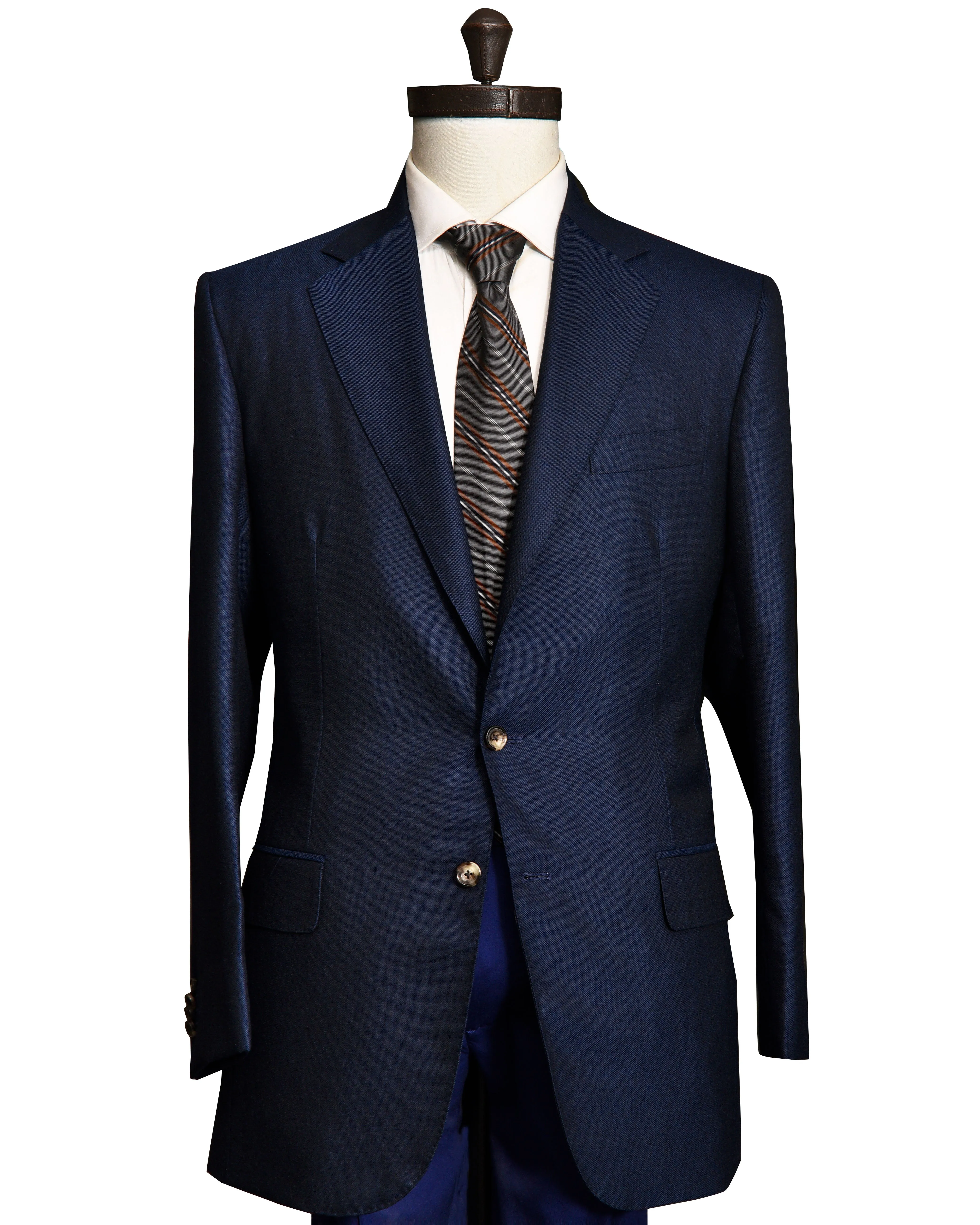 Dugdale Royal Classic Vantage Blue Hopsack Jacket Daily Essential