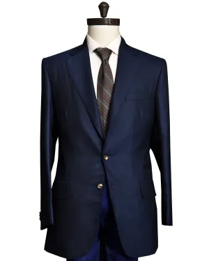 Dugdale Royal Classic Vantage Blue Hopsack Jacket Daily Essential