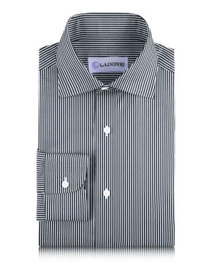 Denim Blend Monti Black Dress Stripes on White Shirt