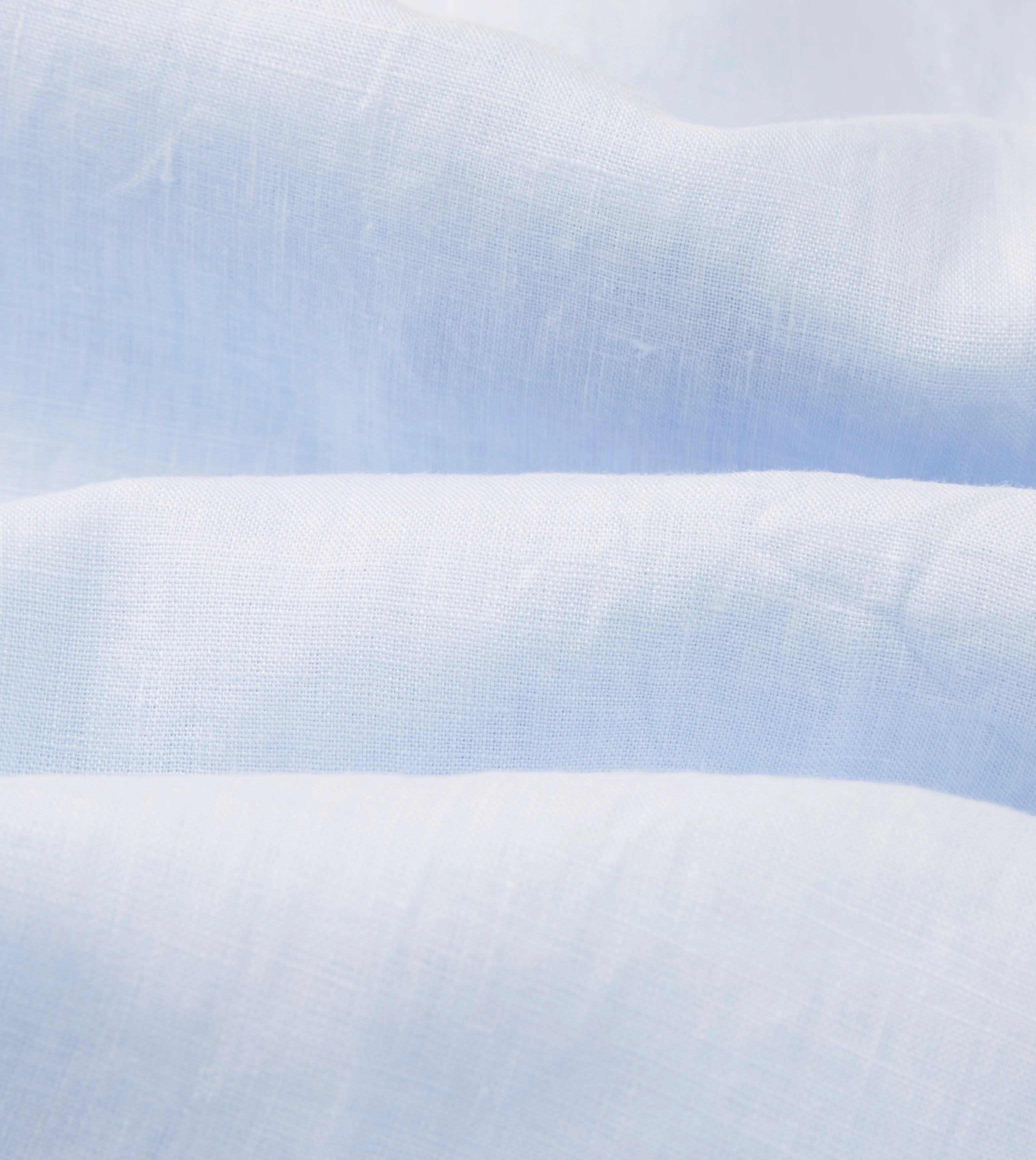 Light Blue Linen Spread Collar Shirt Non Irritating Tags