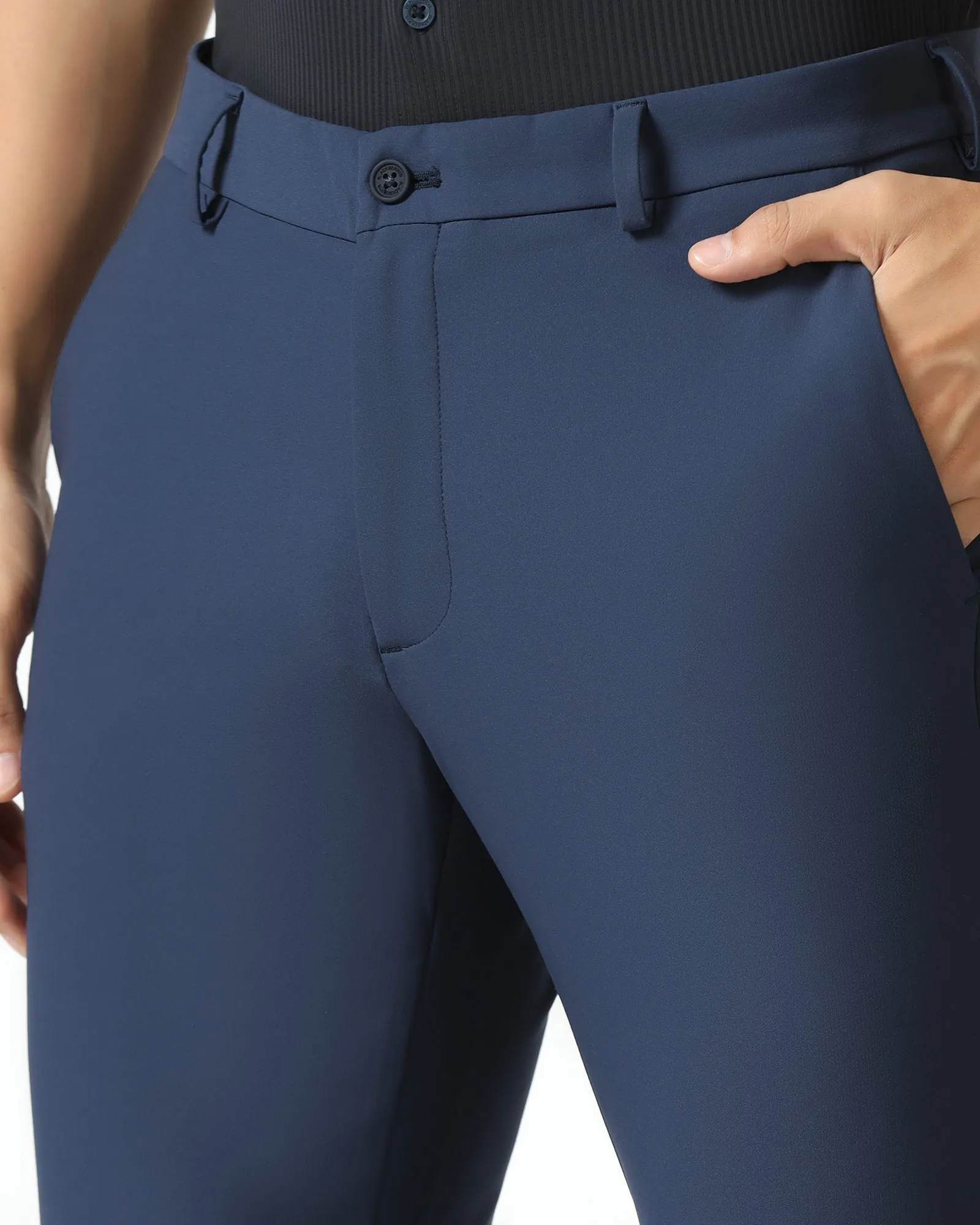 Quality Fabric Blue Techpro Textured Khakis - Guss