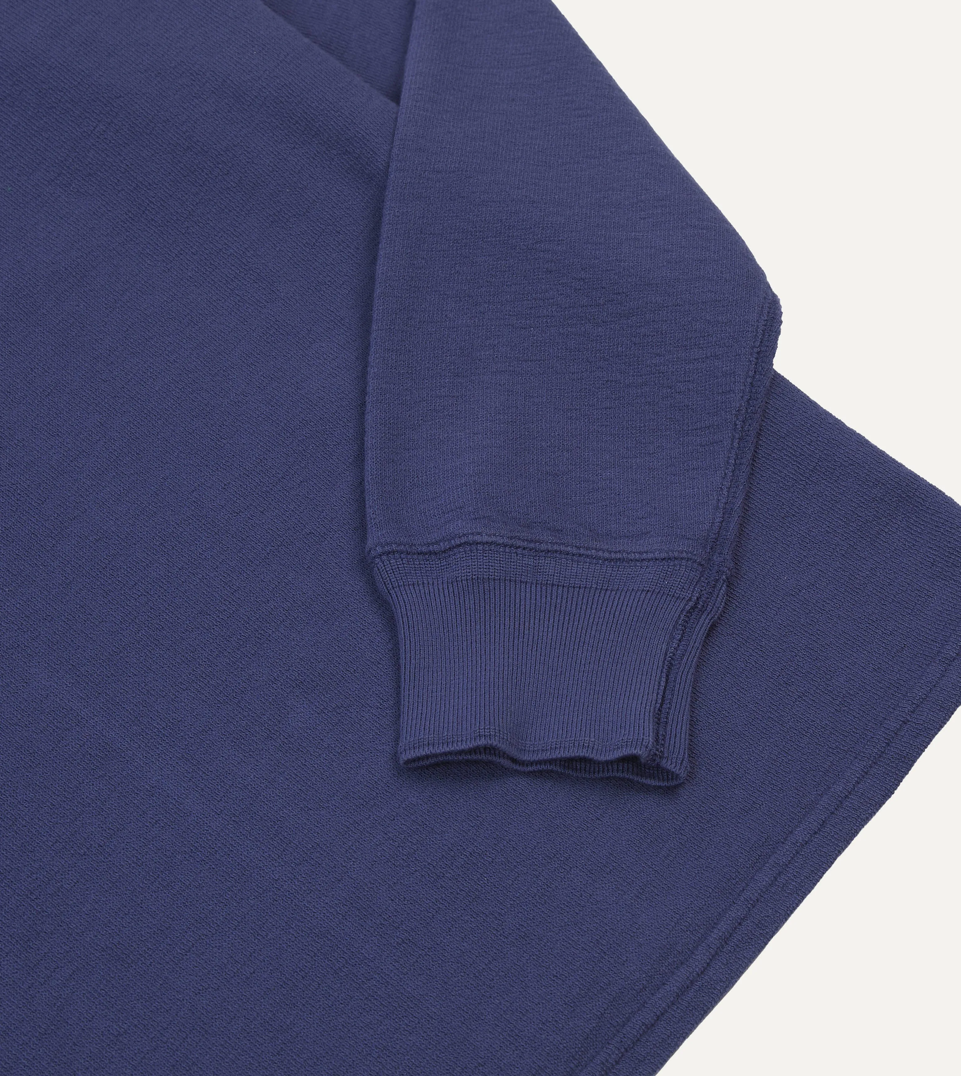 Navy Cotton Long-Sleeve Mock Neck Hiking T-Shirt Ultra Soft Texture Smart Casual