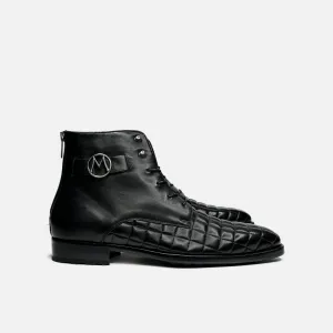 Spencer Quilted Lace Up Boots Clear Tread Daily Tasks